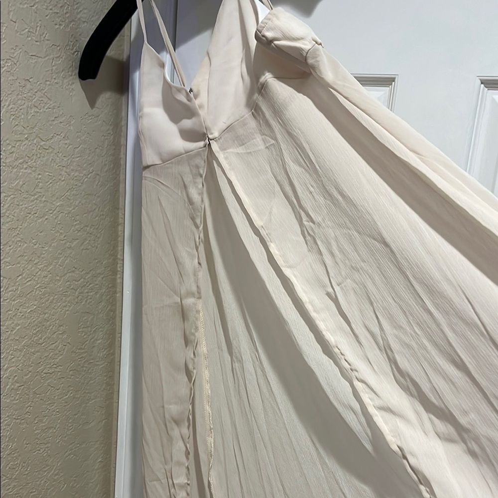 SHEIN Cream Flowy Dress